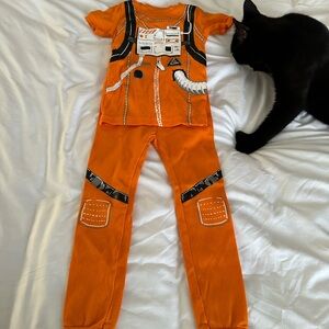 Old Navy Orange Kids Pajama Set